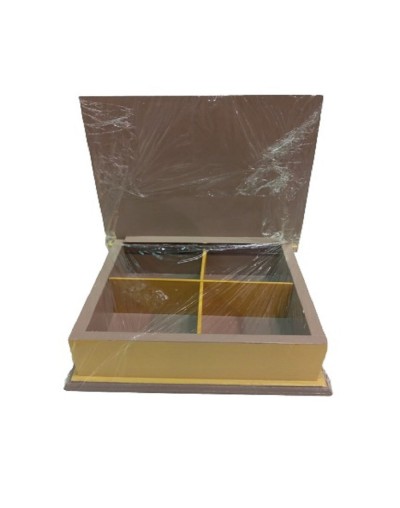 Caja cuatro divisiones de girasoles
