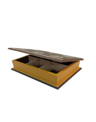 Caja seis divisiones de café