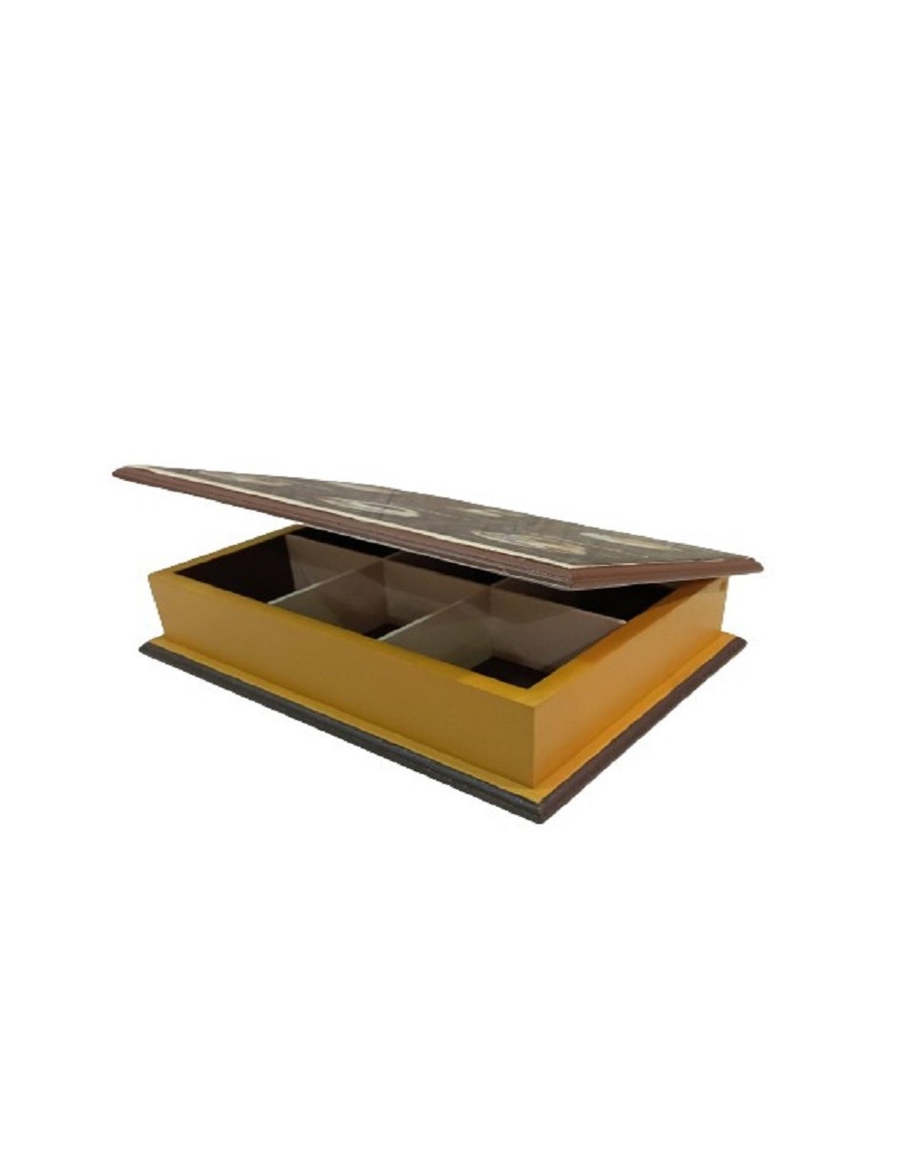 Caja seis divisiones de café