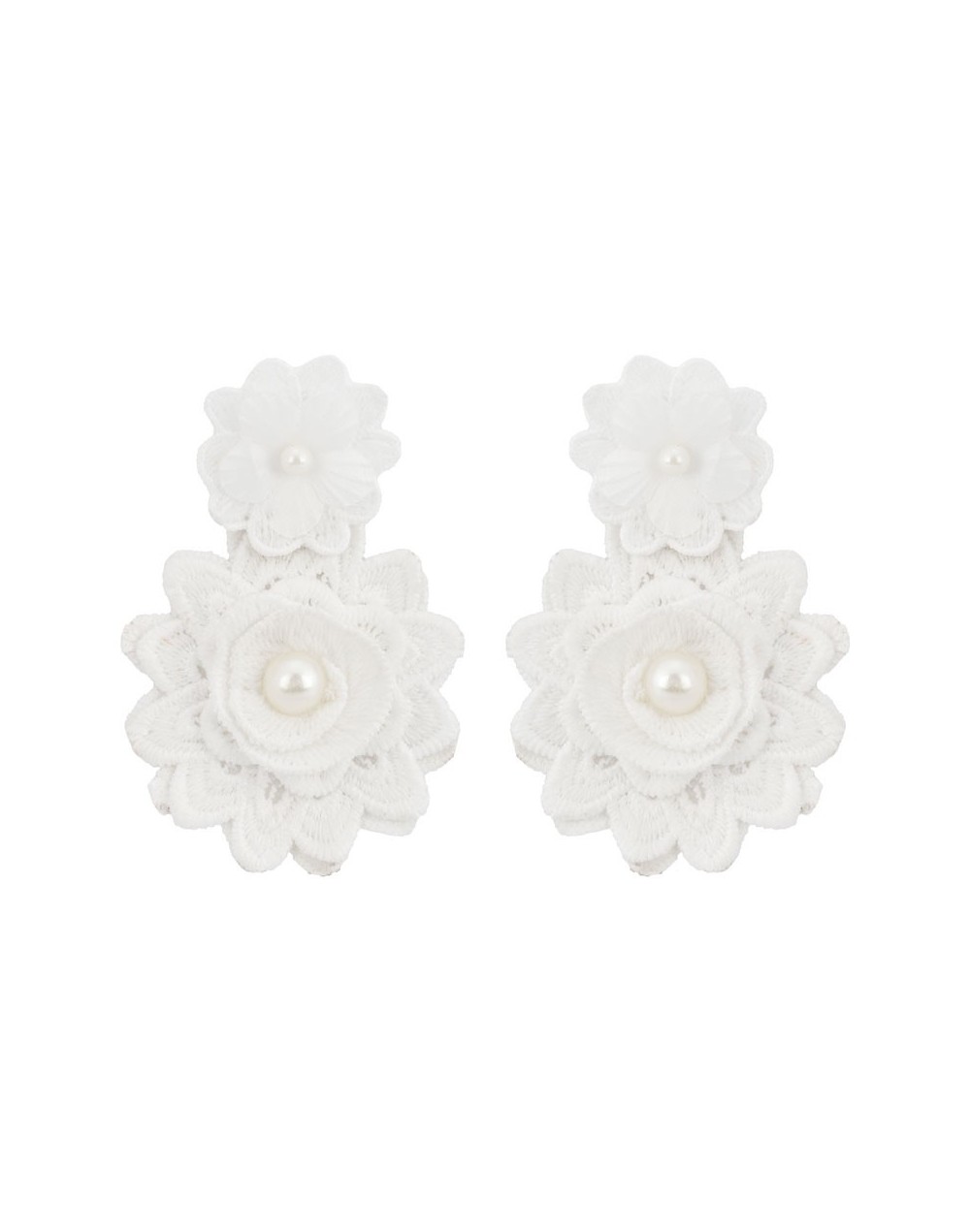 Aretes alaska blanco