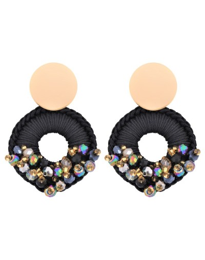 Aretes angelica negro