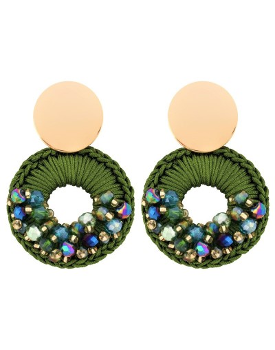 Aretes angelica verde