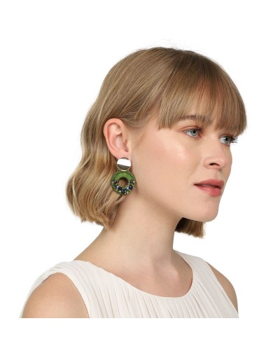Aretes angelica verde