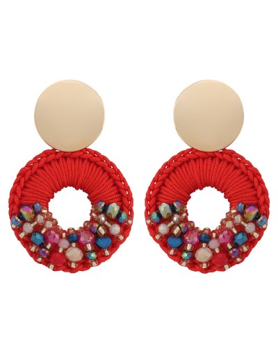 Aretes angelica rojo