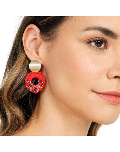 Aretes angelica rojo