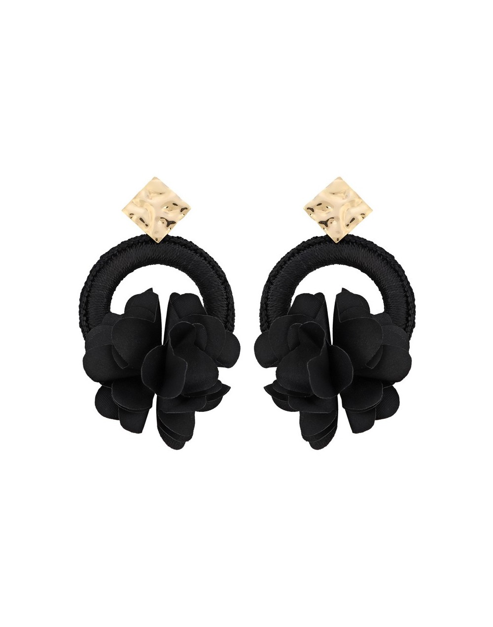 Aretes bali negro