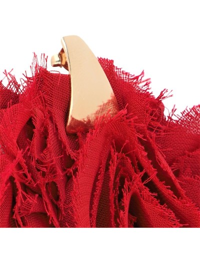 Aretes flor roja