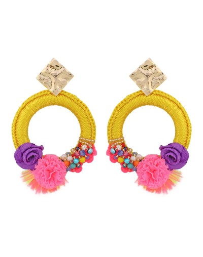 Aretes rio de janeiro amarillo