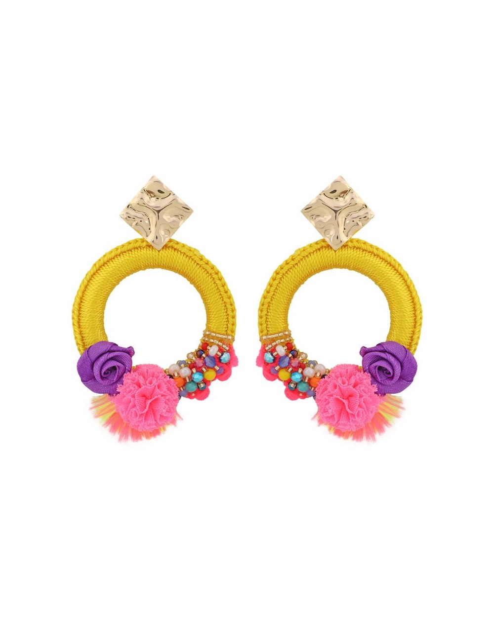 Aretes rio de janeiro amarillo