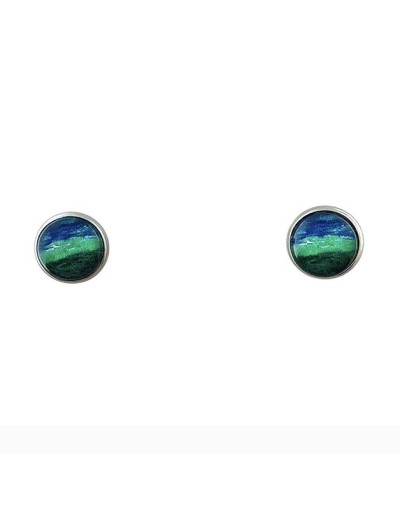 Aretes topos mar verde