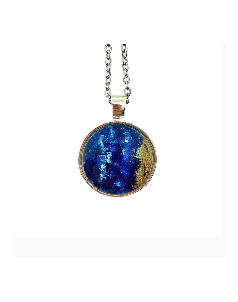 Collar azul dorado