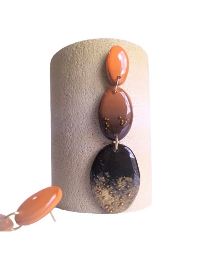 Aretes óvalos en degrade