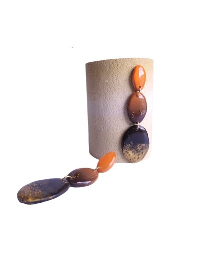 Aretes óvalos en degrade