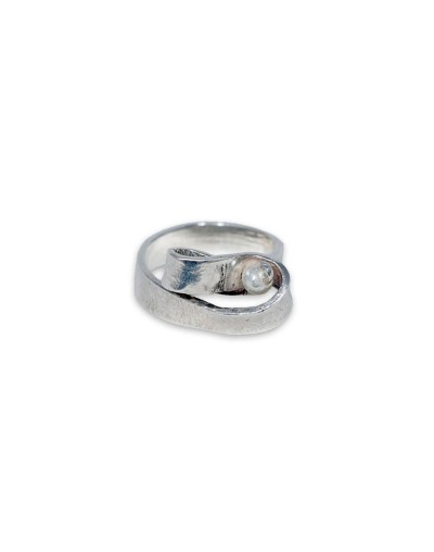 Anillo cinta en plata ley 925