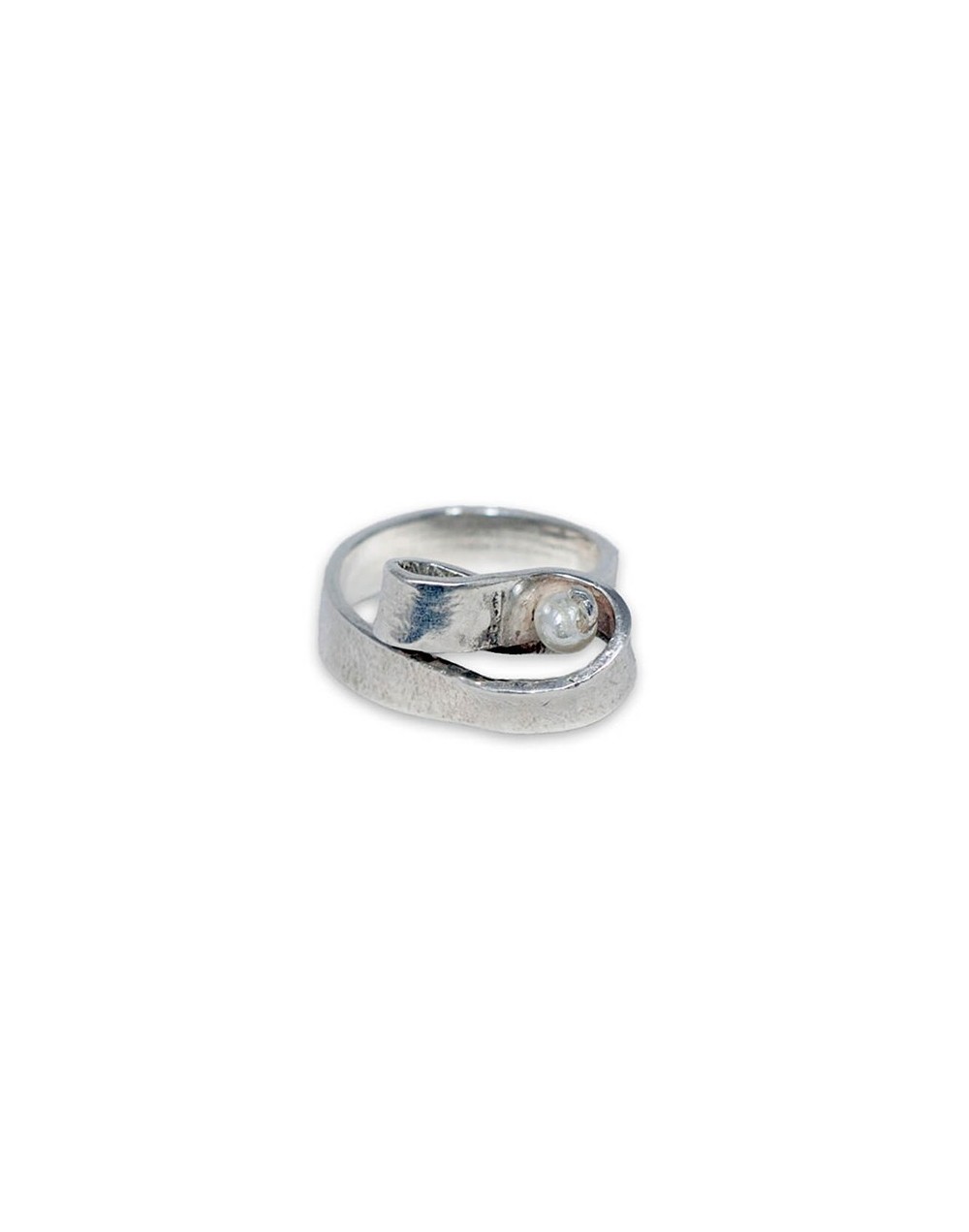 Anillo cinta en plata ley 925