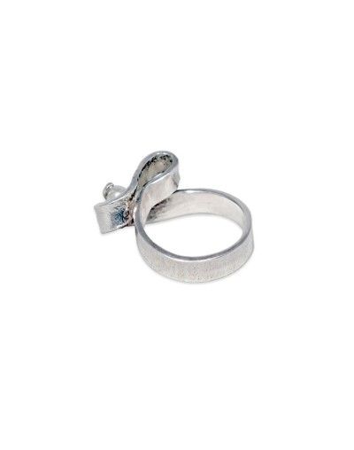 Anillo cinta en plata ley 925
