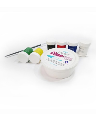EC47  Kit Creativo Temperas X6  CleanUps