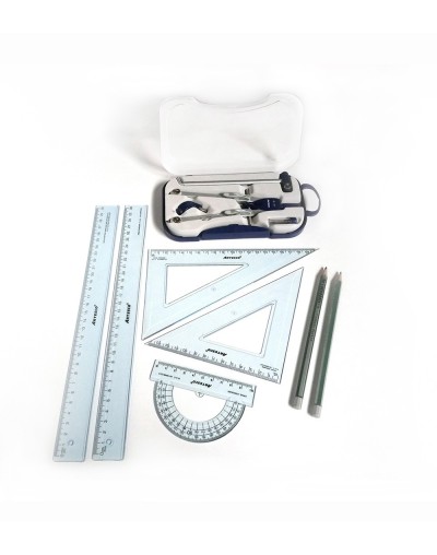 EC49  Estuche Geométrico 30 cm  2 Lapices 6B  Compas Mod 604  Regla 30cm
