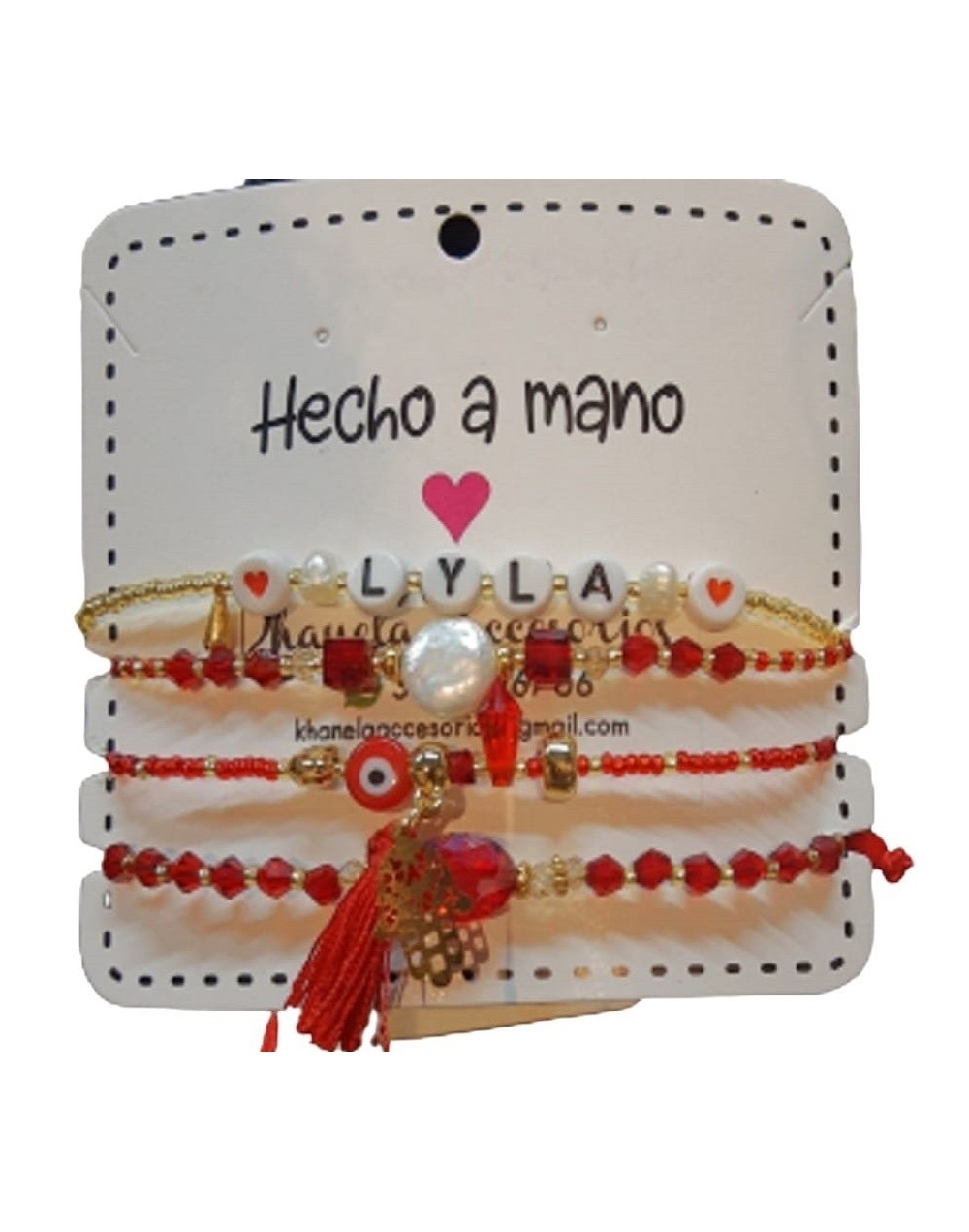 Juego de pulseras nombres