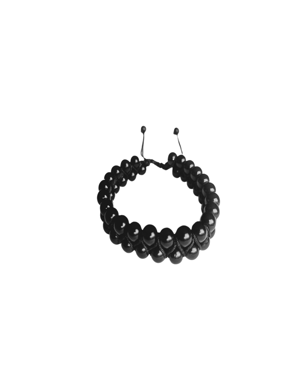 Pulsera zigzag negra