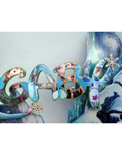 Nombre en madera Frozen  Viverarte
