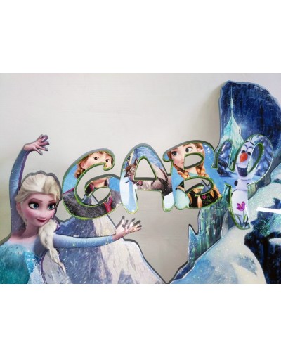 Nombre en madera Frozen  Viverarte