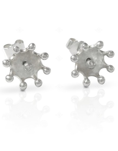 Aretes topo capsula pequeña Quezttema