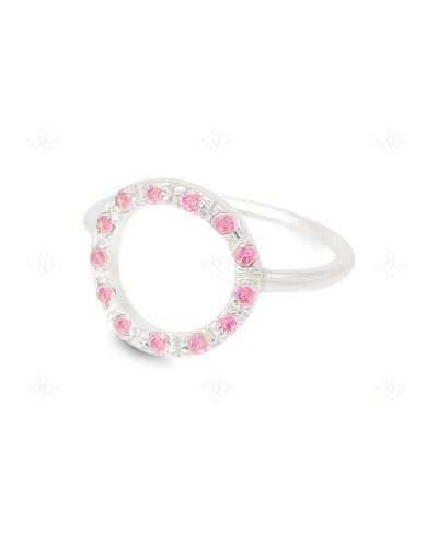 Anillo circulo sutil multicolor y unicolor