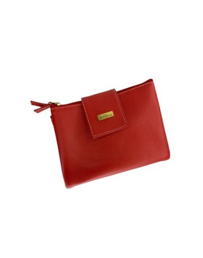 Estuche viaje cuero rojo