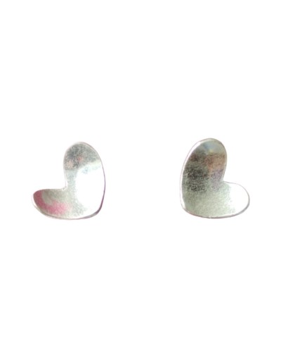 Aretes Corazón texturizados