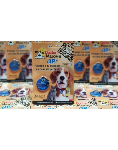 Placas de identificación para mascotas con código QR