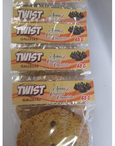 Twist  Galleta de avena y chips de chocolate 