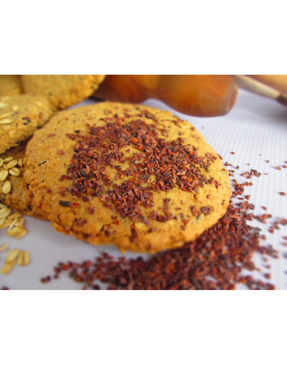 Twist  Galleta de avena y nibs de cacao 