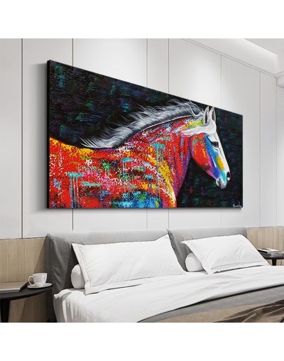 Caballo abstracto al oleo 