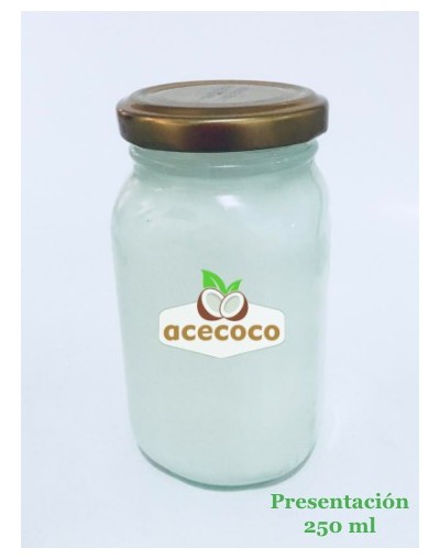 Aceite de Coco Orgánico  Prensado en Frío  250ml