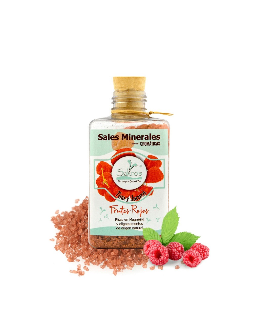 Sales minerales para tina y jacuzzi Frutos Rojos