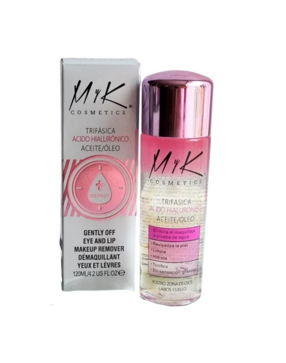 Agua micelar bifásica myk cosmetics