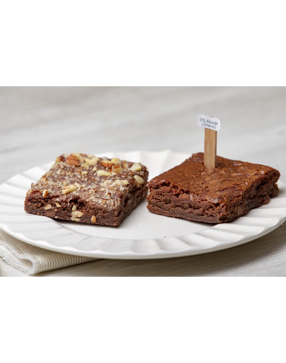 Brownie sin azúcar añadida