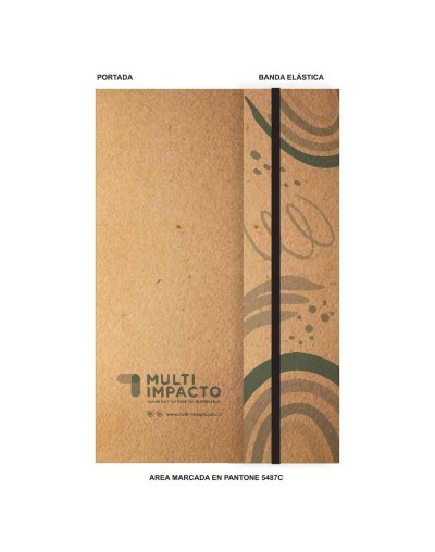 Cuaderno ecológico – envolvente con banda elástica 