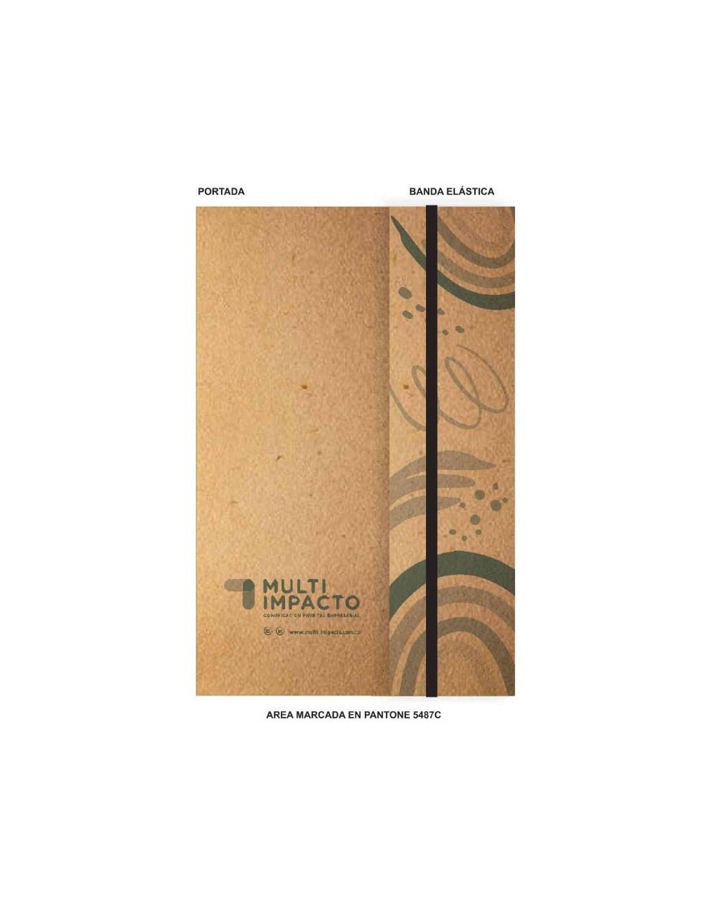 Cuaderno ecológico – envolvente con banda elástica 