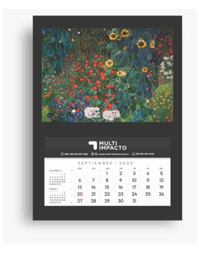 Calendario decorativo de pared 2023