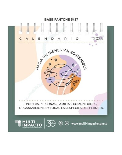 Calendario de escritorio ecológico para recuperar el equilibrio 2023