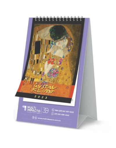 Calendario escritorio de arte universal gustav klimt 2023