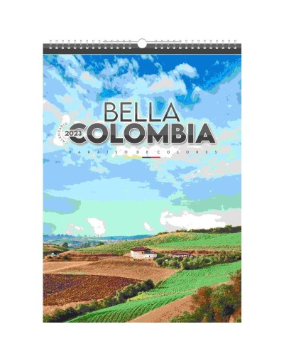 Calendario bella colombia paraíso de colores 2023