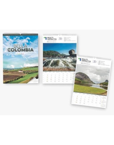 Calendario bella colombia paraíso de colores 2023