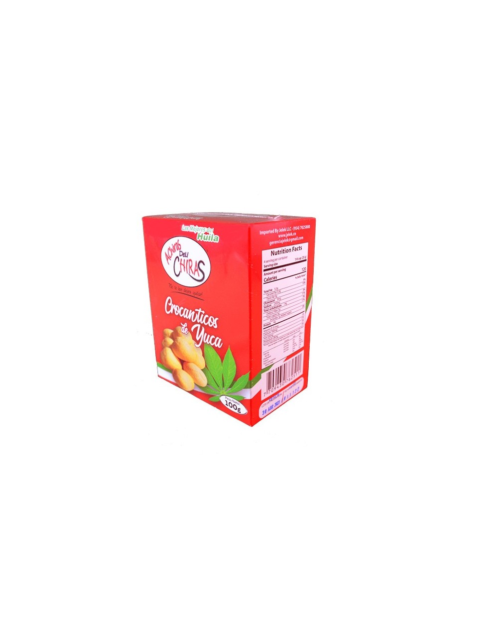 Caja crocanticos de yuca 100 g.