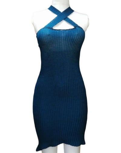 Vestido escotado en cruz