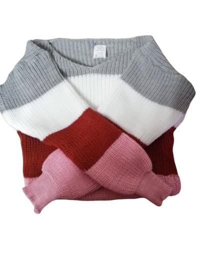 Sueter tejido multicolor