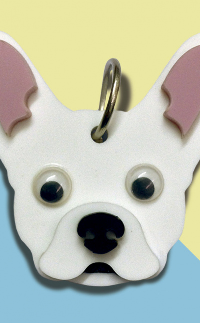 Placa de Identificación Bulldog Francés