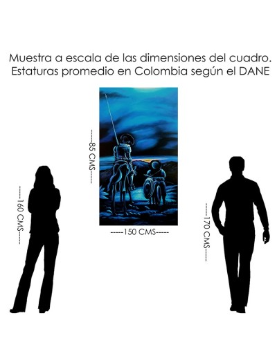 Cuadro Don quijote y sancho